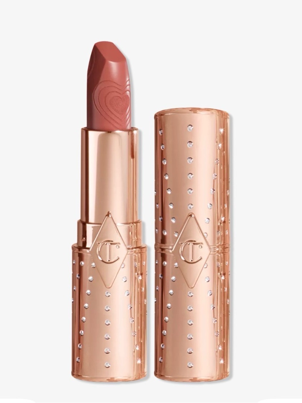 Charlotte Tilbury kissing satin shine lipstick “Nude Rose” NWT